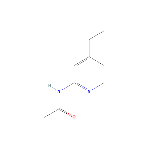 N-(4-ethylpyridin-2-yl)acetamide (CAS: 75308-78-0) - Chemical Structure and Molecular Formula 