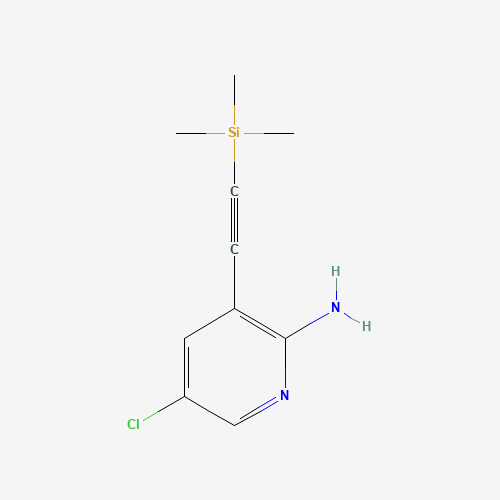 5-chloro-3-(2-trimethylsilylethynyl)pyridin-2-amine (CAS: 866318-90-3) - Related Chemical Product