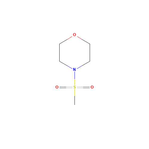 4-methylsulfonylmorpholine (CAS: 1697-34-3) - Chemical Structure and Molecular Formula 