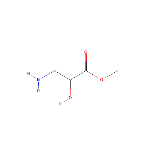 methyl 3-amino-2-hydroxypropanoate (CAS: 147851-98-7) - Chemical Structure and Molecular Formula 