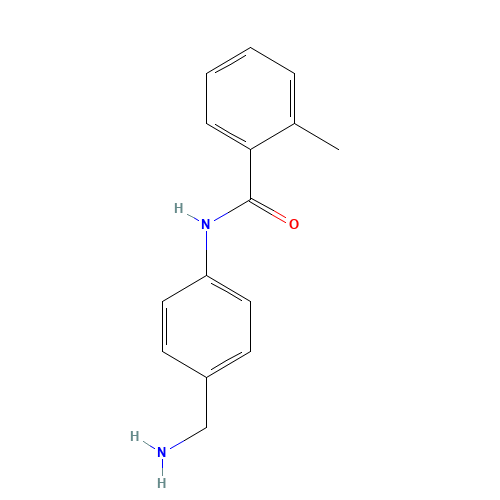 N-[4-(aminomethyl)phenyl]-2-methylbenzamide (CAS: 926218-57-7) - Chemical Structure and Molecular Formula 