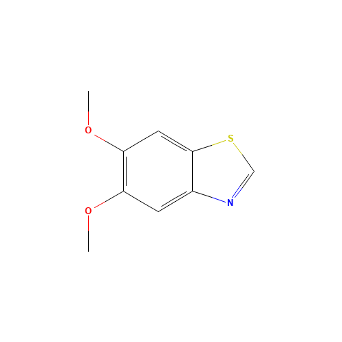 5,6-dimethoxy-1,3-benzothiazole (CAS: 58249-69-7) - Chemical Structure and Molecular Formula 