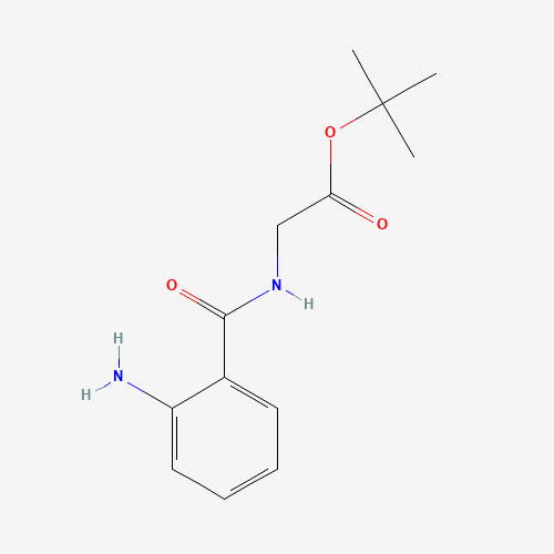 tert-butyl 2-[(2-aminobenzoyl)amino]acetate (CAS: 855997-66-9) - Chemical Structure and Molecular Formula 