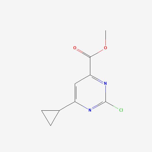 methyl 2-chloro-6-cyclopropylpyrimidine-4-carboxylate (CAS: 1175925-40-2) - Chemical Structure and Molecular Formula 