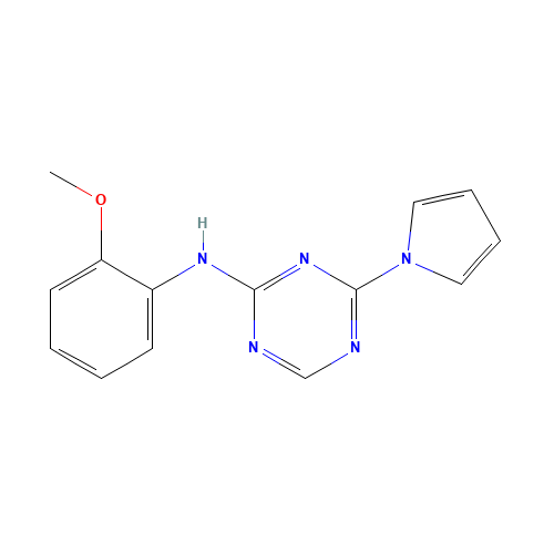 N-(2-methoxyphenyl)-4-pyrrol-1-yl-1,3,5-triazin-2-amine (CAS: 333728-02-2) - Related Chemical Product