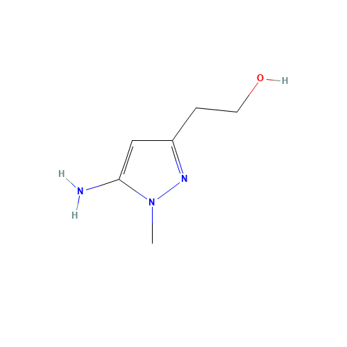 2-(5-amino-1-methylpyrazol-3-yl)ethanol (CAS: 1224888-33-8) - Chemical Structure and Molecular Formula 