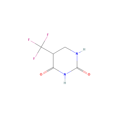 5-(trifluoromethyl)-1,3-diazinane-2,4-dione (CAS: 2145-56-4) - Chemical Structure and Molecular Formula 