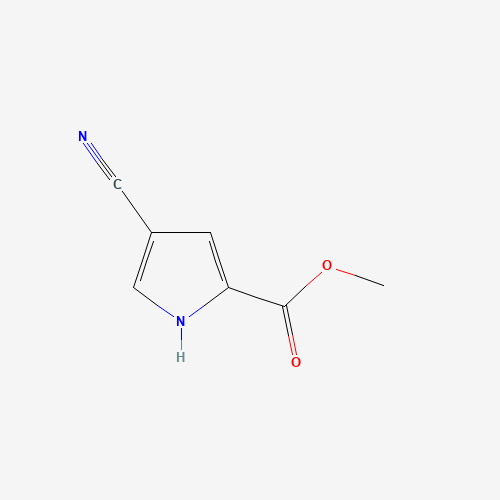 methyl 4-cyano-1H-pyrrole-2-carboxylate (CAS: 937-18-8) - Chemical Structure and Molecular Formula 