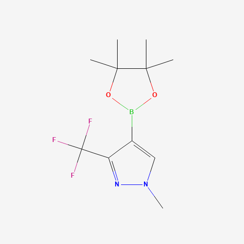 1-methyl-4-(4,4,5,5-tetramethyl-1,3,2-dioxaborolan-2-yl)-3-(trifluoromethyl)pyrazole (CAS: 1218790-53-4) - Chemical Structure and Molecular Formula 