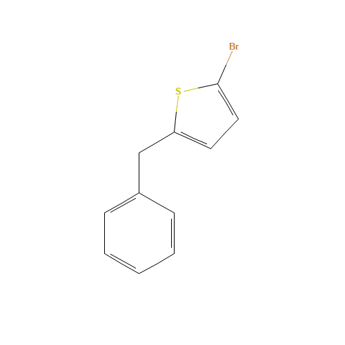 2-benzyl-5-bromothiophene (CAS: 117175-13-0) - Chemical Structure and Molecular Formula 