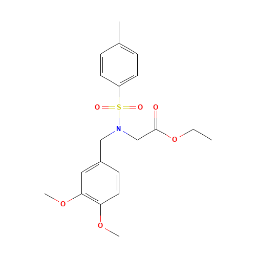 ethyl 2-[(3,4-dimethoxyphenyl)methyl-(4-methylphenyl)sulfonylamino]acetate (CAS: 688750-84-7) - Related Chemical Product