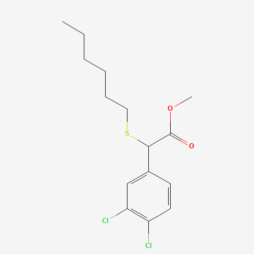 methyl 2-(3,4-dichlorophenyl)-2-hexylsulfanylacetate (CAS: 186025-97-8) - Related Chemical Product