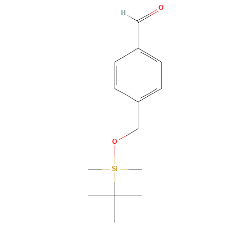 4-[[tert-butyl(dimethyl)silyl]oxymethyl]benzaldehyde (CAS: 160744-60-5) - Chemical Structure and Molecular Formula 