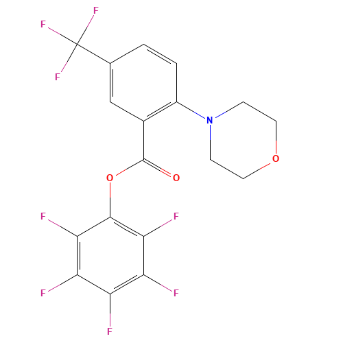 (2,3,4,5,6-pentafluorophenyl) 2-morpholin-4-yl-5-(trifluoromethyl)benzoate (CAS: 898289-52-6) - Related Chemical Product