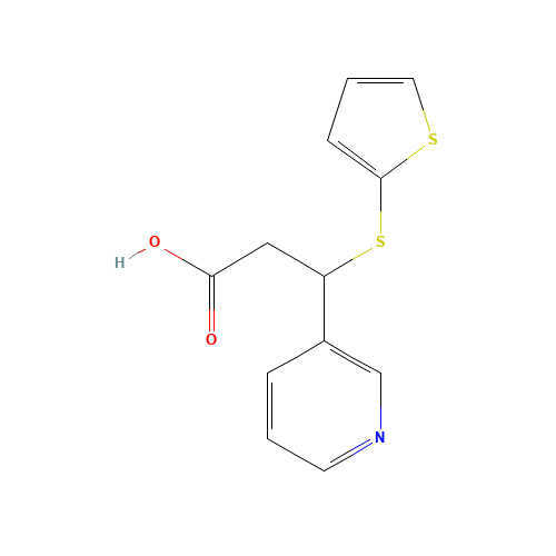 3-pyridin-3-yl-3-thiophen-2-ylsulfanylpropanoic acid (CAS: 111190-22-8) - Related Chemical Product