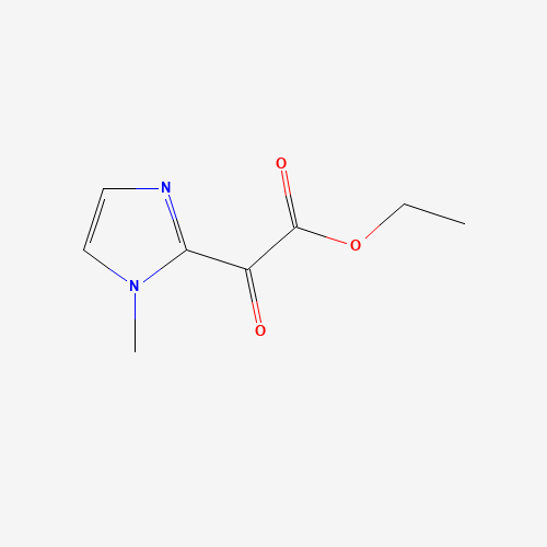 ethyl 2-(1-methylimidazol-2-yl)-2-oxoacetate (CAS: 62366-58-9) - Chemical Structure and Molecular Formula 