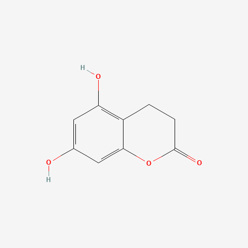 5,7-dihydroxy-3,4-dihydrochromen-2-one (CAS: 55052-59-0) - Chemical Structure and Molecular Formula 