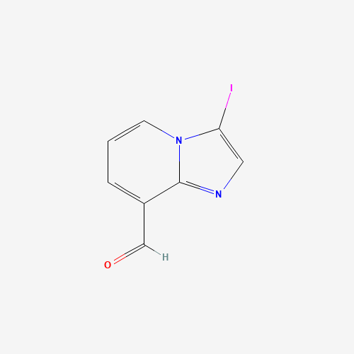 3-iodoimidazo[1,2-a]pyridine-8-carbaldehyde (CAS: 885276-00-6) - Chemical Structure and Molecular Formula 