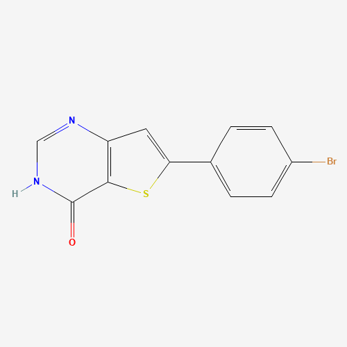 6-(4-bromophenyl)-1H-thieno[3,2-d]pyrimidin-4-one (CAS: 852840-45-0) - Chemical Structure and Molecular Formula 