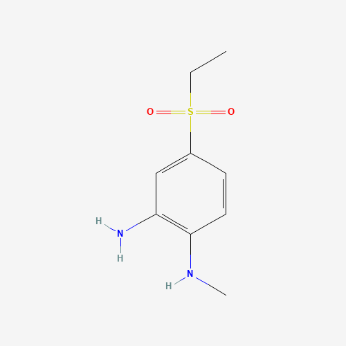 4-ethylsulfonyl-1-N-methylbenzene-1,2-diamine (CAS: 68502-19-2) - Chemical Structure and Molecular Formula 