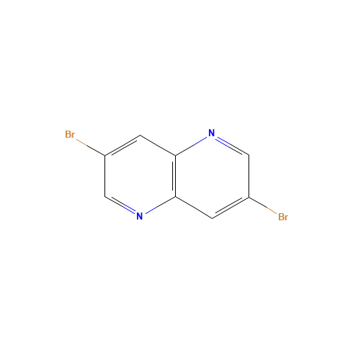 3,7-dibromo-1,5-naphthyridine (CAS: 17965-72-9) - Chemical Structure and Molecular Formula 