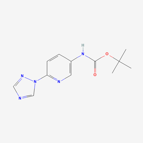 tert-butyl N-[6-(1,2,4-triazol-1-yl)pyridin-3-yl]carbamate (CAS: 1266335-78-7) - Related Chemical Product