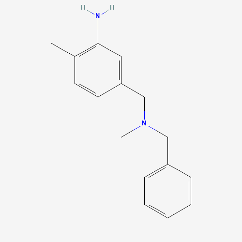 5-[[benzyl(methyl)amino]methyl]-2-methylaniline (CAS: 1018565-63-3) - Chemical Structure and Molecular Formula 