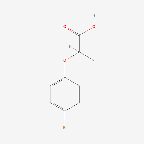 2-(4-bromophenoxy)propanoic acid (CAS: 32019-08-2) - Chemical Structure and Molecular Formula 