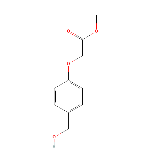 methyl 2-[4-(hydroxymethyl)phenoxy]acetate (CAS: 117048-44-9) - Chemical Structure and Molecular Formula 
