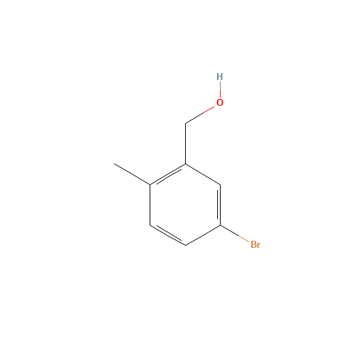 (5-bromo-2-methylphenyl)methanol (CAS: 258886-04-3) - Chemical Structure and Molecular Formula 