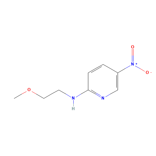 N-(2-methoxyethyl)-5-nitropyridin-2-amine (CAS: 74037-56-2) - Chemical Structure and Molecular Formula 
