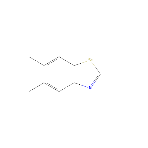 2,5,6-trimethyl-1,3-benzoselenazole (CAS: 2946-20-5) - Chemical Structure and Molecular Formula 