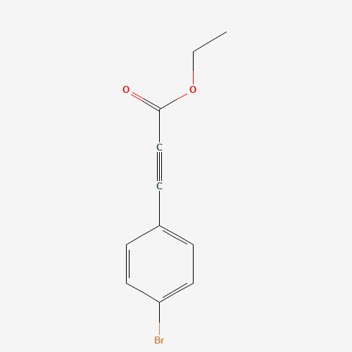 ethyl 3-(4-bromophenyl)prop-2-ynoate (CAS: 1282662-84-3) - Chemical Structure and Molecular Formula 