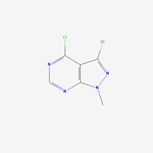 3-bromo-4-chloro-1-methylpyrazolo[3,4-d]pyrimidine (CAS: 1240526-73-1) - Chemical Structure and Molecular Formula 