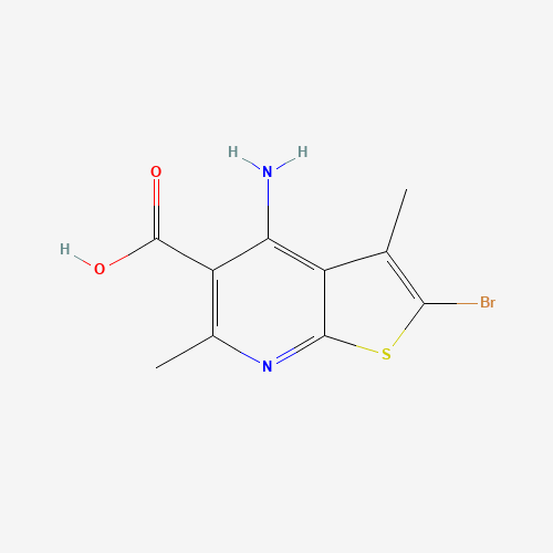 4-amino-2-bromo-3,6-dimethylthieno[2,3-b]pyridine-5-carboxylic acid (CAS: 1312594-82-3) - Related Chemical Product