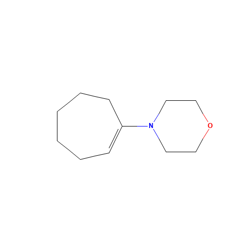 4-(cyclohepten-1-yl)morpholine (CAS: 7182-08-3) - Chemical Structure and Molecular Formula 