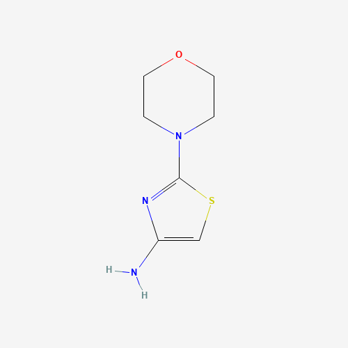 2-morpholin-4-yl-1,3-thiazol-4-amine (CAS: 695147-00-3) - Chemical Structure and Molecular Formula 