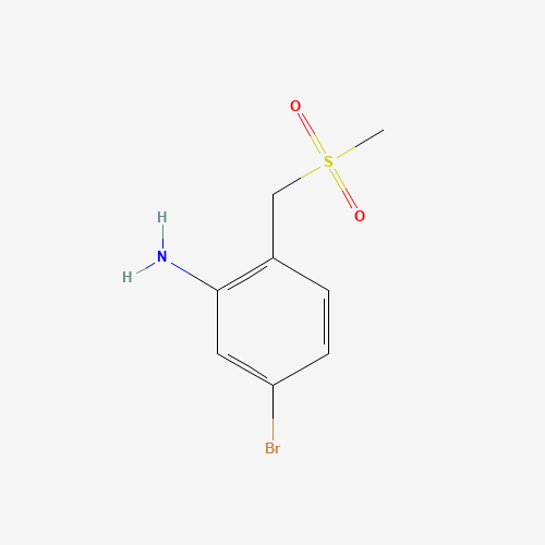5-bromo-2-(methylsulfonylmethyl)aniline (CAS: 651780-42-6) - Chemical Structure and Molecular Formula 