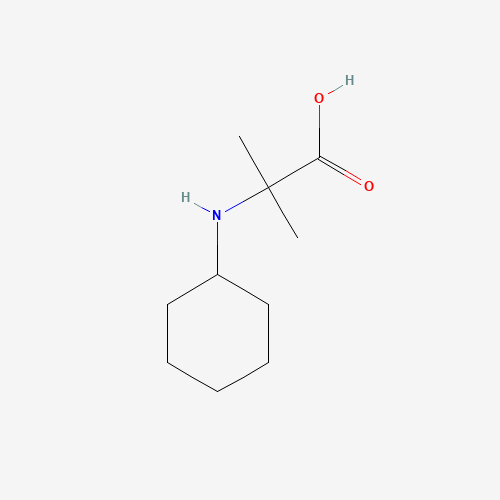 2-(cyclohexylamino)-2-methylpropanoic acid (CAS: 99176-09-7) - Chemical Structure and Molecular Formula 