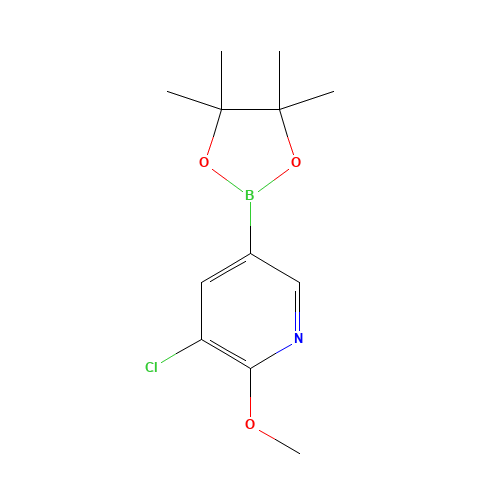 3-chloro-2-methoxy-5-(4,4,5,5-tetramethyl-1,3,2-dioxaborolan-2-yl)pyridine (CAS: 1083168-91-5) - Related Chemical Product