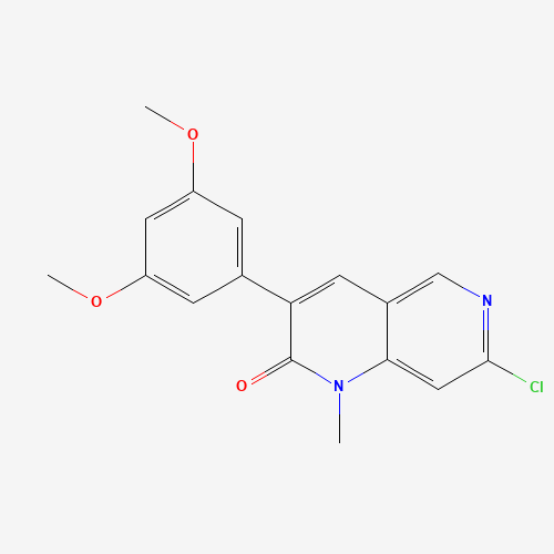 7-chloro-3-(3,5-dimethoxyphenyl)-1-methyl-1,6-naphthyridin-2-one (CAS: 1538605-20-7) - Related Chemical Product