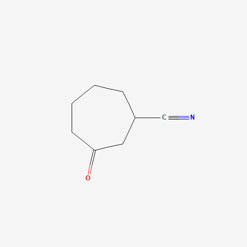 3-oxocycloheptane-1-carbonitrile (CAS: 37664-69-0) - Chemical Structure and Molecular Formula 