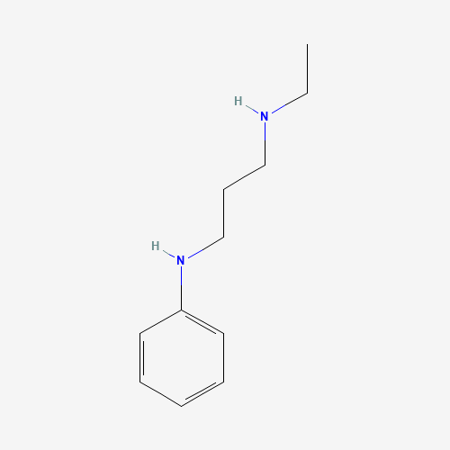N-ethyl-N'-phenylpropane-1,3-diamine (CAS: 59040-79-8) - Chemical Structure and Molecular Formula 