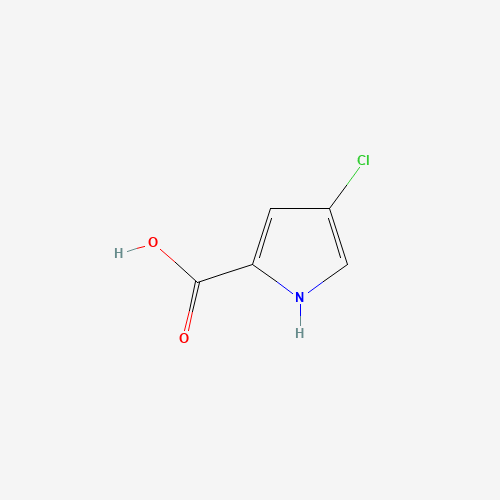 4-chloro-1H-pyrrole-2-carboxylic acid (CAS: 27746-03-8) - Chemical Structure and Molecular Formula 