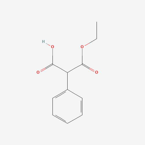 3-ethoxy-3-oxo-2-phenylpropanoic acid (CAS: 17097-90-4) - Chemical Structure and Molecular Formula 