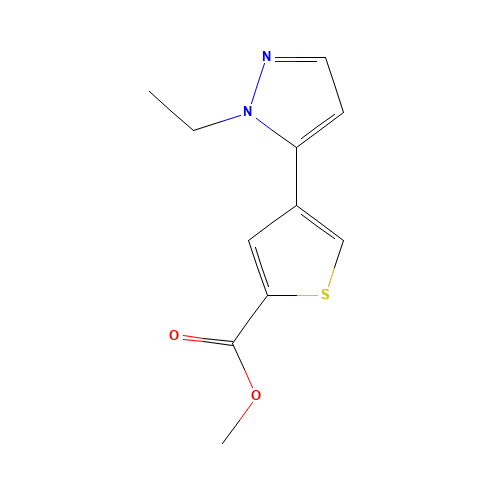 methyl 4-(2-ethylpyrazol-3-yl)thiophene-2-carboxylate (CAS: 1047645-53-3) - Related Chemical Product