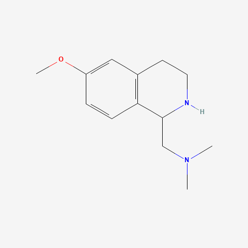 1-(6-methoxy-1,2,3,4-tetrahydroisoquinolin-1-yl)-N,N-dimethylmethanamine (CAS: 125531-12-6) - Chemical Structure and Molecular Formula 