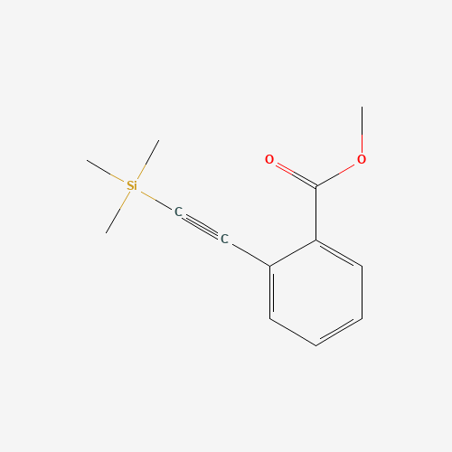 methyl 2-(2-trimethylsilylethynyl)benzoate (CAS: 107793-07-7) - Chemical Structure and Molecular Formula 