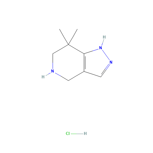 7,7-dimethyl-1,4,5,6-tetrahydropyrazolo[4,3-c]pyridine;hydrochloride (CAS: 635712-89-9) - Related Chemical Product