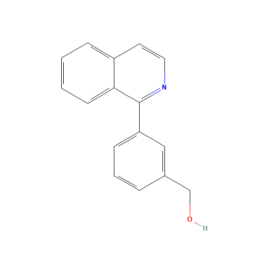 (3-isoquinolin-1-ylphenyl)methanol (CAS: 728951-55-1) - Chemical Structure and Molecular Formula 